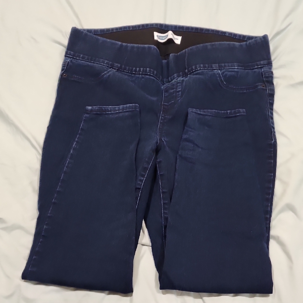 Old Navy Mid-Rise Super Skinny Jeans - Deep Blue